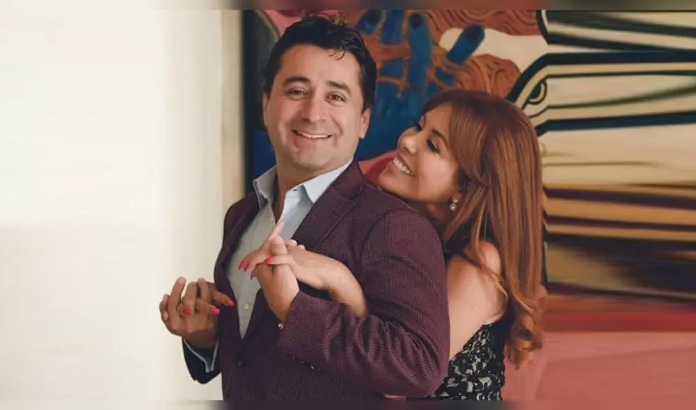Magaly Medina junto a su ex y al actual en una misma fiesta. Fuente: Instagram