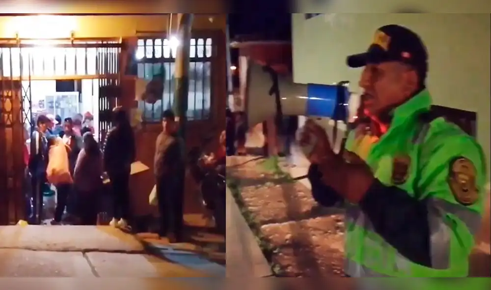 Policía fue respaldado por su buena acción a través de las redes sociales.