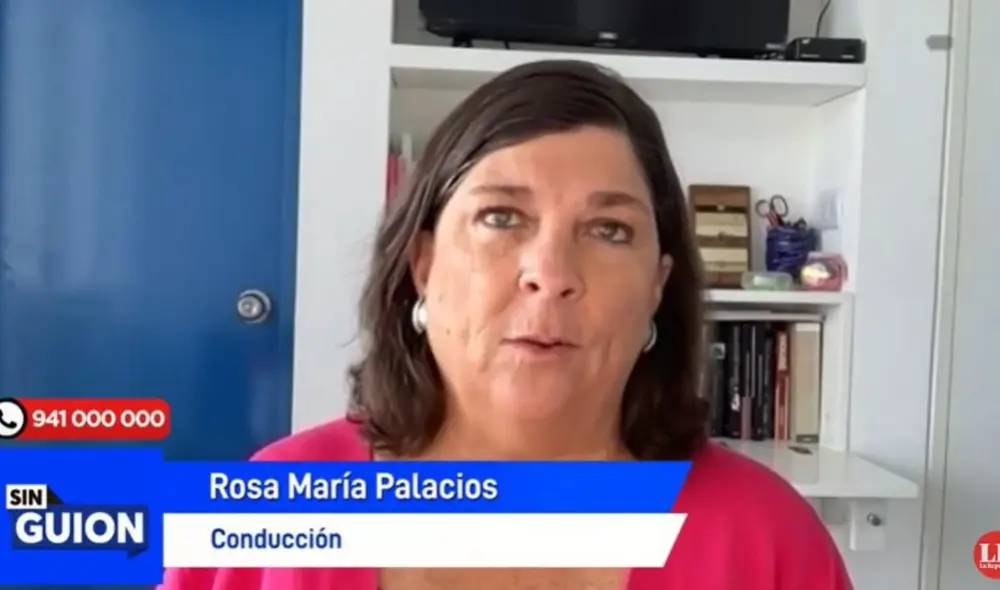 Rosa María Palacios en Sin Guion. Foto: LR+ Rosa María Palacios en Sin Guion. Foto: LR+