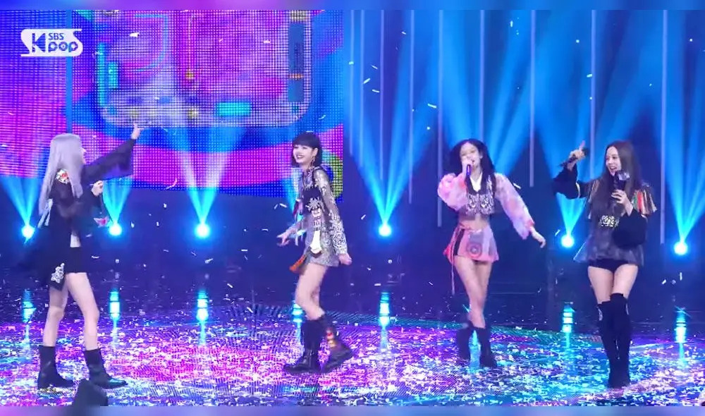 BLACKPINK en Inkigayo. Foto: captura