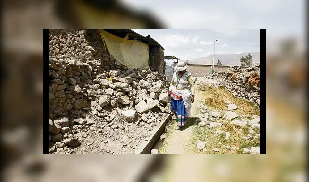 A dos años de sismo, reconstrucción en Caylloma no avanza