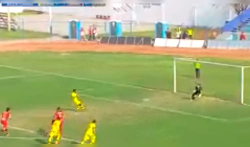 Universitario vs Coopsol: Gol Pedro Gutiérrez en la Copa Bicentenario 2019. Foto: Captura de video.