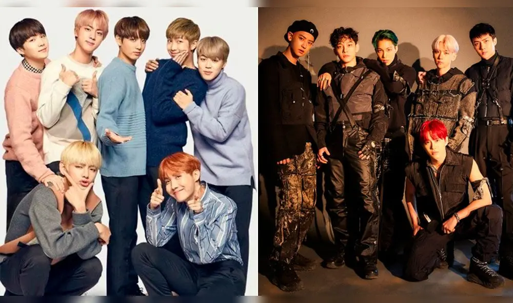 Los fandoms de BTS y EXO se encuentran en medio de una 'guerra' de fans.