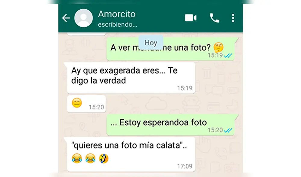 WhatsApp: le ofreció enviar una foto hot a su novia y ella sorprende con respuesta