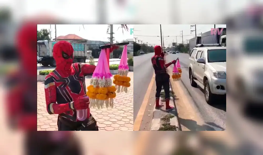 Facebook viral: vendedor de flores se vuelve’ famoso’ tras disfrazarse como Spiderman para ofrecer sus productos Facebook viral: vendedor de flores se vuelve’ famoso’ tras disfrazarse como Spiderman para ofrecer sus productos