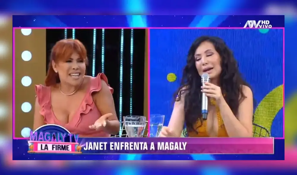 Magaly Medina y Janet Barboza en 'Magaly tv, la firme". Foto: captura