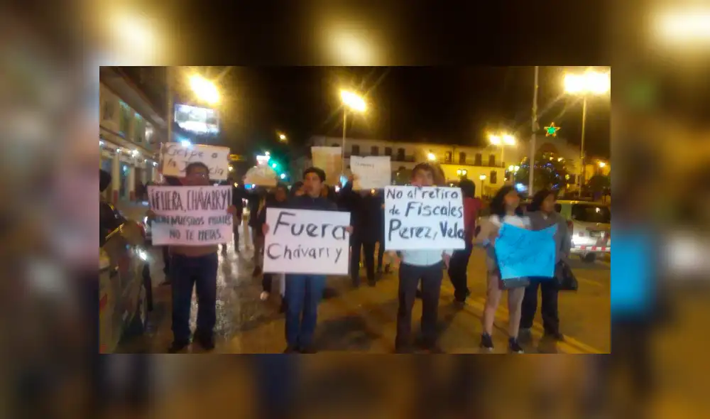 Huancayo: Pobladores marcharon en contra de Pedro Chávarry Huancayo: Pobladores marcharon en contra de Pedro Chávarry