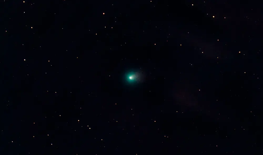 Cometa C/2022 E3 (ZTF) captado en Huancayo, Perú. Foto: José & Hugo Santivañez. M