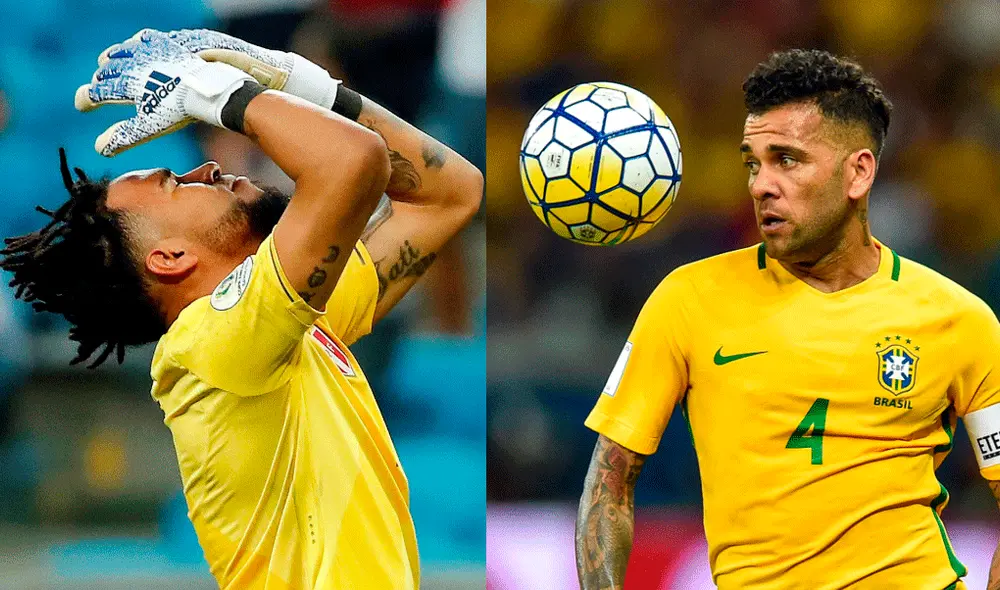 La conversación entre Pedro Gallese y Dani Alves.