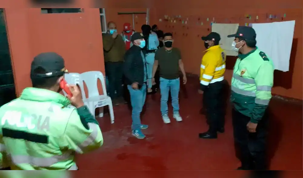 Los agentes encontraron a los jóvenes en aparente estado de ebriedad. Foto: Policía Nacional.