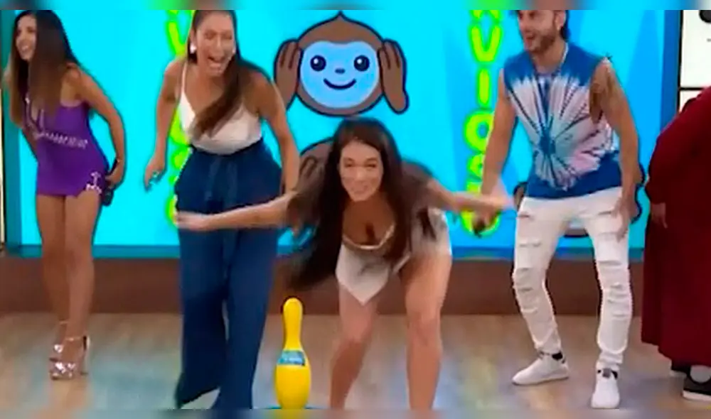 Jazmín Pinedo sufre descuido en programa y muestra de más en vivo [VIDEO]