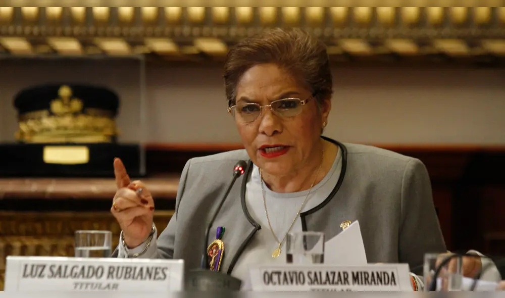 Luz Salgado pide comprobar que "no hay persecución política" en el Perú