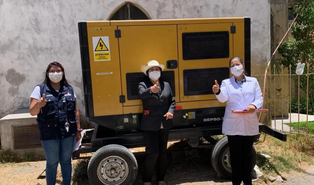 Equipo puede dotar de energía eléctrica al hospital por más de una hora. Foto: Difusión