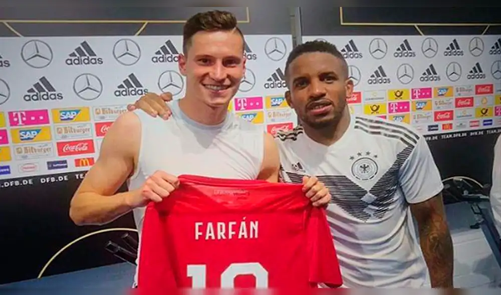 Jefferson Farfán le envió mensaje de cumpleaños a Julian Draxler 