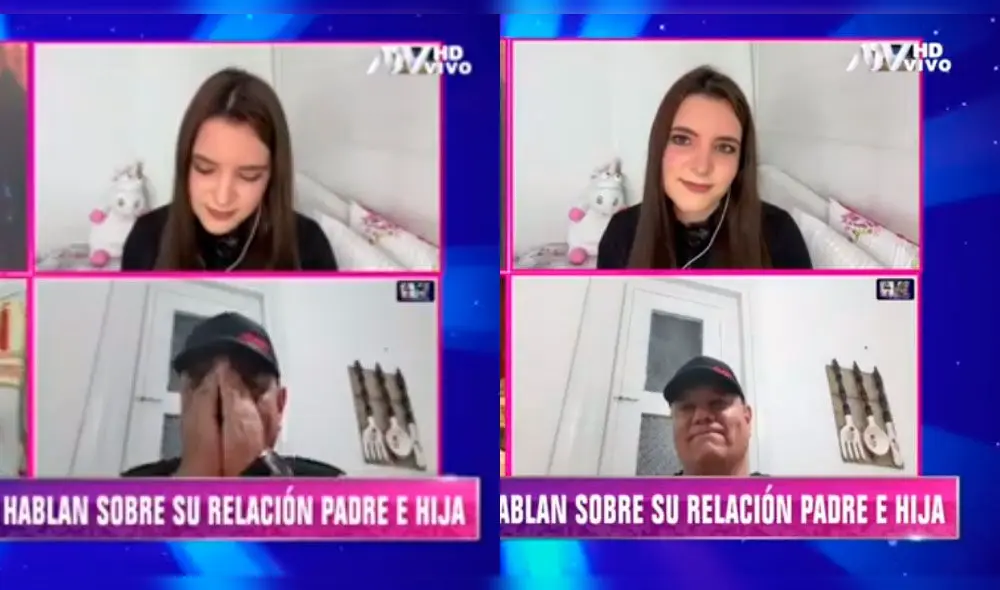 El empresario no pudo evitar las lágrimas al expresar lo orgulloso que está con su hija Camila al tomar las riendas de Rústica. Foto: captura ATV.