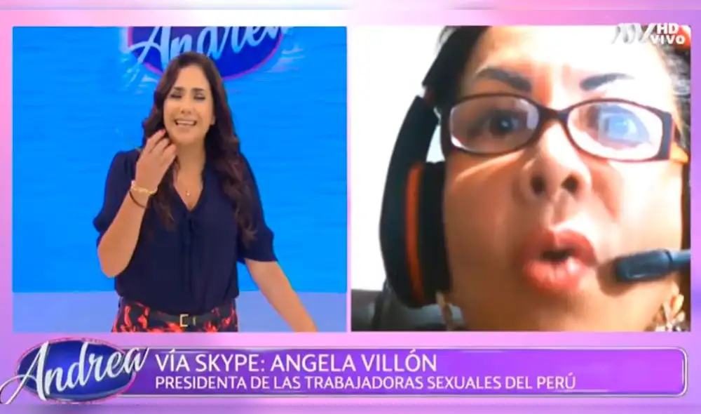 Andrea Llosa molesta con trabajadoras sexuales que no respetan el toque de queda. Foto: Captura