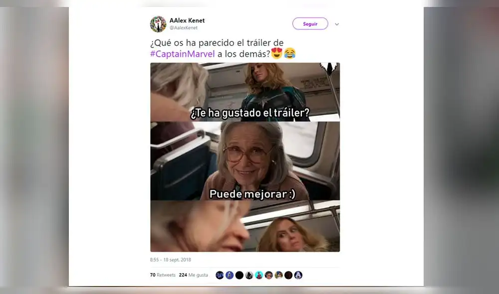 Capitana Marvel y los divertidos memes que dejó su primer tráiler oficial Capitana Marvel y los divertidos memes que dejó su primer tráiler oficial