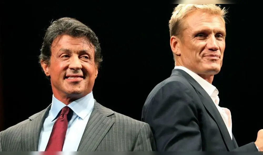 Sylvester Stallone junto a Dolph Lundgren - Crédito: Difusión