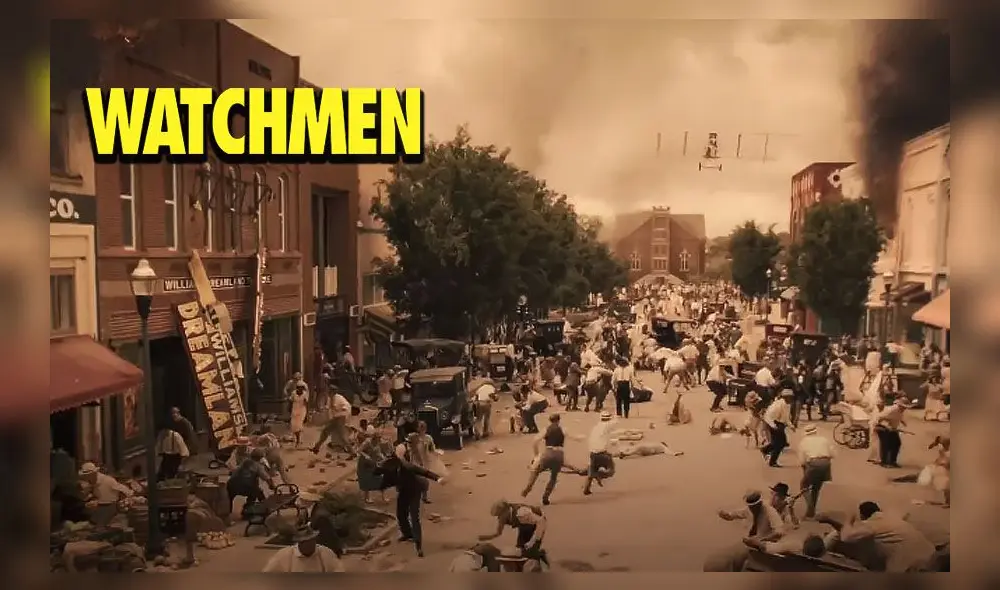 La Masacre de Tulsa, ocurrida en 1921, es retratada en el primer capítulo de Watchmen.