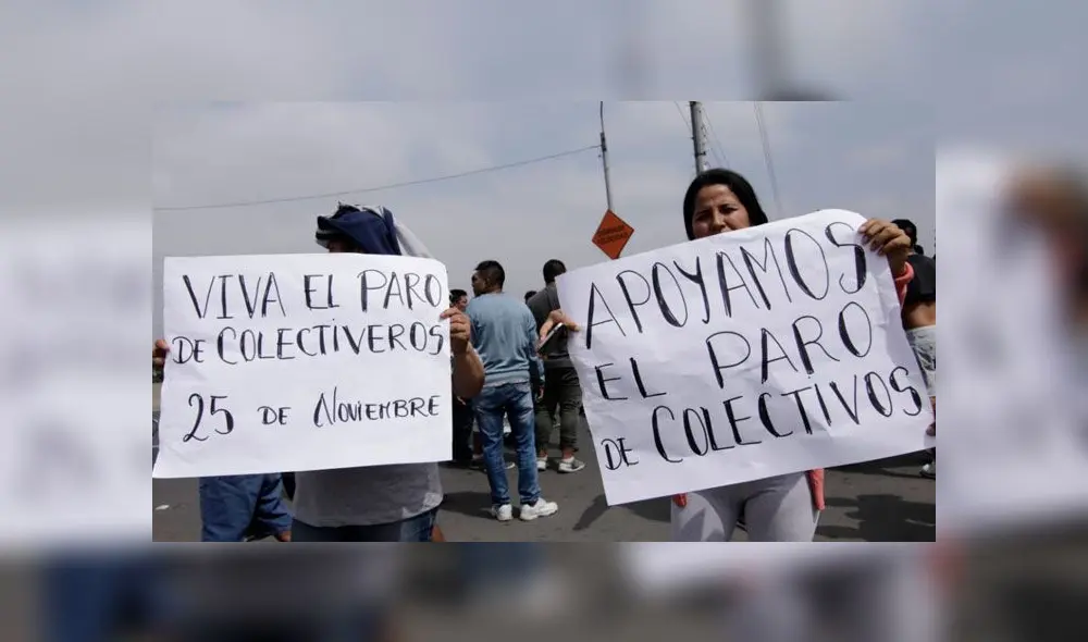 Colectiveros protestan en más de 23 puntos de la ciudad. Créditos: John Reyes / La República. Colectiveros protestan en más de 23 puntos de la ciudad. Créditos: John Reyes / La República.