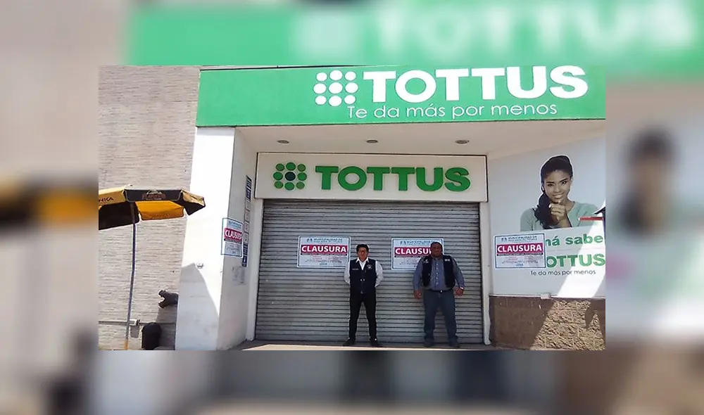 Clausuran Real Plaza y Tottus por no contar con medidas de seguridad