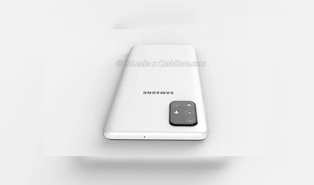 El próximo Samsung Galaxy A71 desvelado en nuevas imágenes filtradas. | Foto: OnLeaks