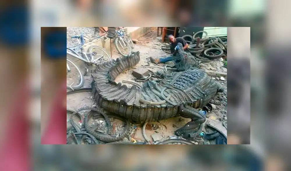 Facebook viral: joven africano sorprende al mundo al crear esculturas con llantas recicladas [FOTOS]