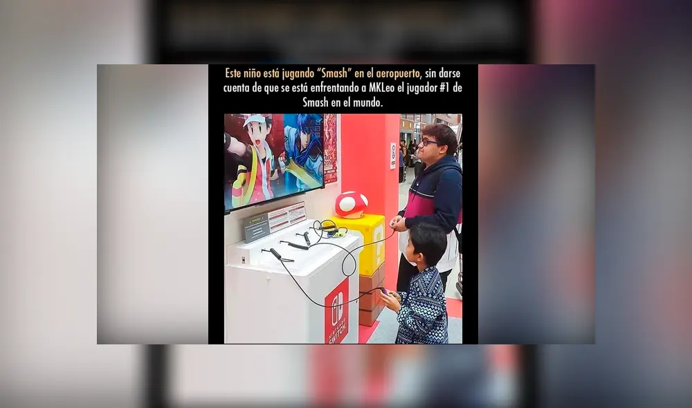 El turista que jugó con el niño una partida de Smash Bros era nada menos que el número uno del mundo. El turista que jugó con el niño una partida de Smash Bros era nada menos que el número uno del mundo.