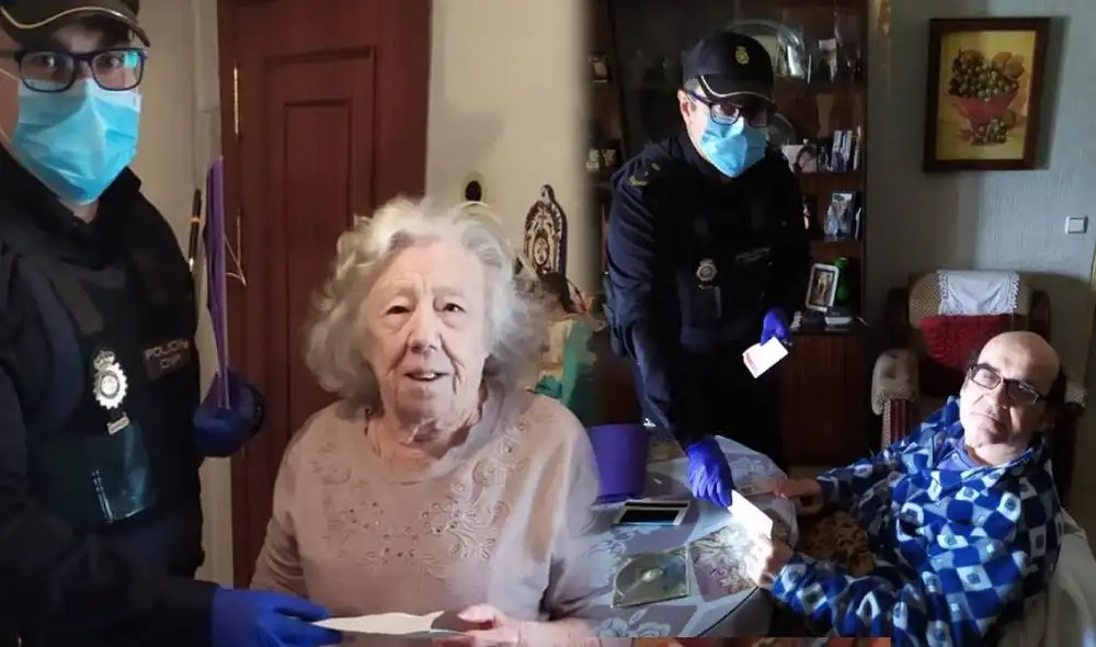 Policía Nacional de Sevilla entrega dinero a las personas más vulnerables. Foto: La Vanguardia Policía Nacional de Sevilla entrega dinero a las personas más vulnerables. Foto: La Vanguardia