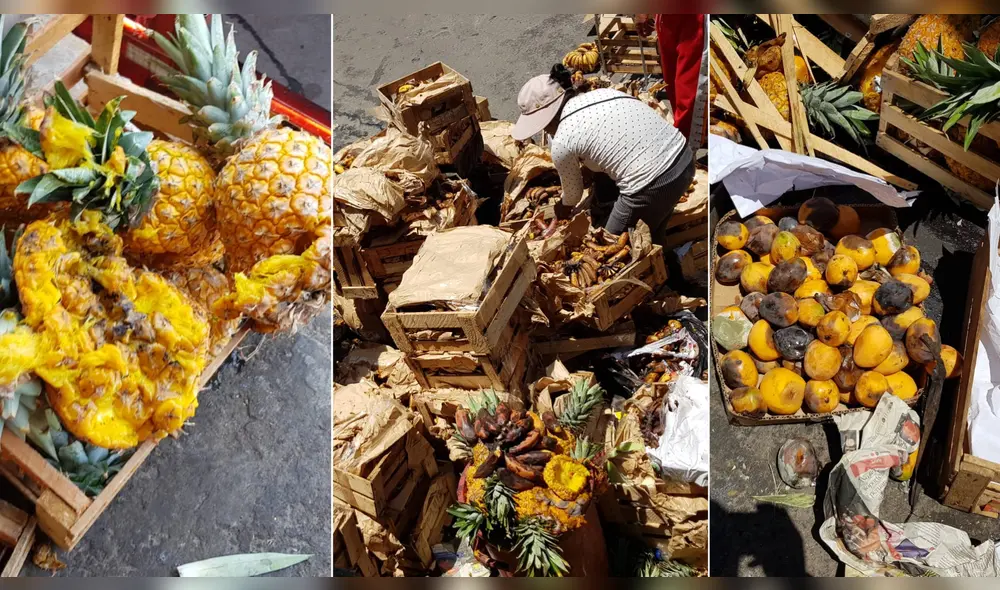 Cargamentos de frutas malogradas. Foto: Wilder Pari/La República Cargamentos de frutas malogradas. Foto: Wilder Pari/La República