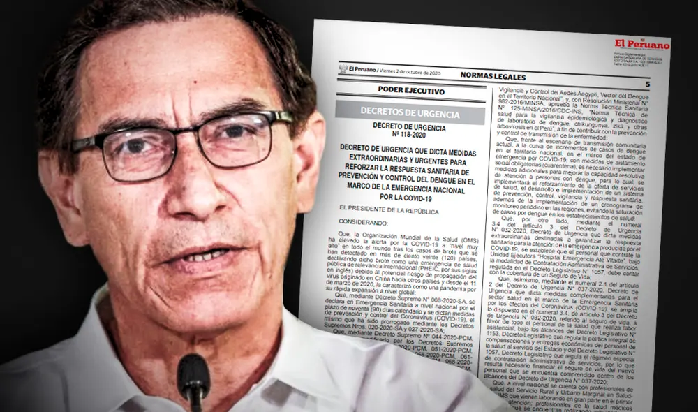 El Decreto de Urgencia Nº 118-2020 deja sin efecto los feriados de este mes. Foto: composición/Presidencia