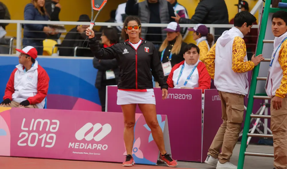 Perú sumó su novena medalla de oro en los Juegos Panamericanos Lima 2019 gracias a la victoria de Claudia Suárez en paleta frontón. (FOTO: Rodolfo Huamán).