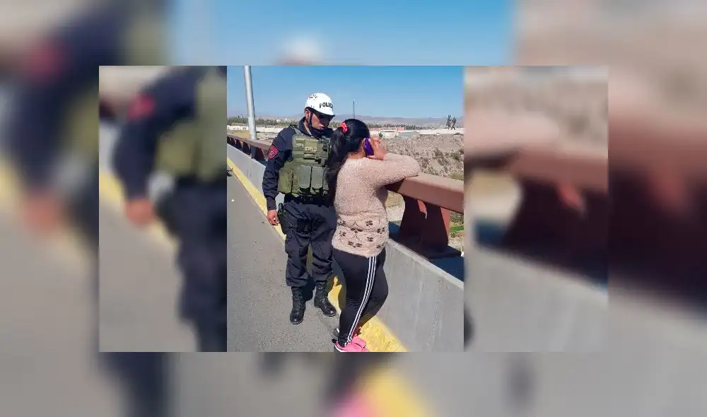 Mujer intentó lanzarse desde puente Chilina debido a problemas amorosos y familiares 