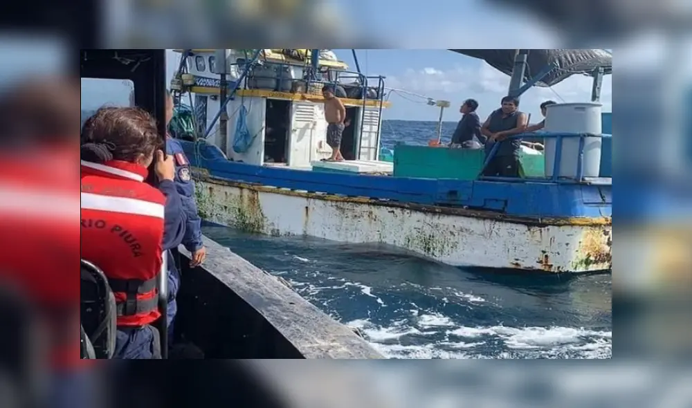 Los pescadores fueron traslaados hasta la Capitanía