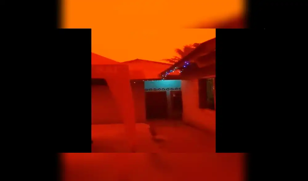 Extraño fenómeno genera que el cielo de Indonesia se tiña de rojo [VIDEO]