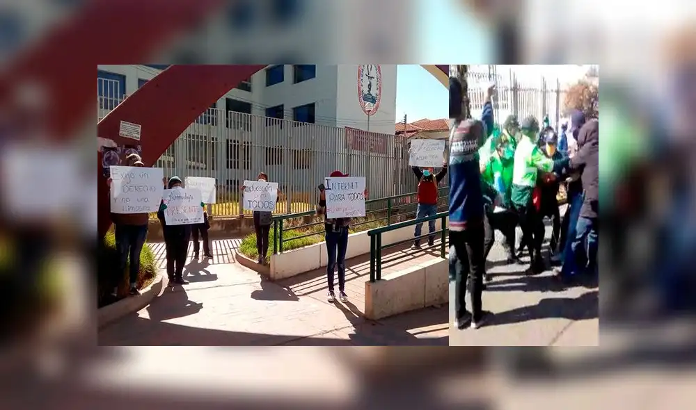 Los universitarios denunciaron que fueron los uniformados quienes generaron desorden y aglomeración al momento de intervenirlos Los universitarios denunciaron que fueron los uniformados quienes generaron desorden y aglomeración al momento de intervenirlos