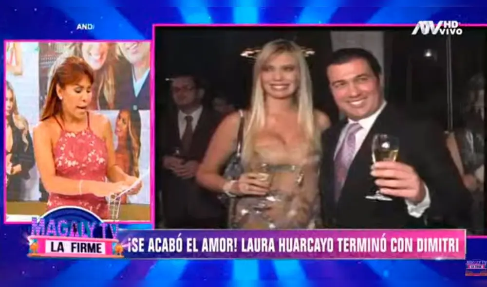 La conductora de televisión leyó una Ocurrencia policial, argumentando que la pareja culminó su convivencia.