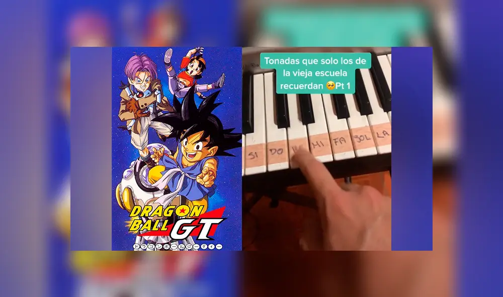 Desliza las imágenes para ver el sencillo tutorial que te permitirá tocar el famoso tema de Dragon Ball GT. Foto: Daniel Hipolito/TikTok Desliza las imágenes para ver el sencillo tutorial que te permitirá tocar el famoso tema de Dragon Ball GT. Foto: Daniel Hipolito/TikTok