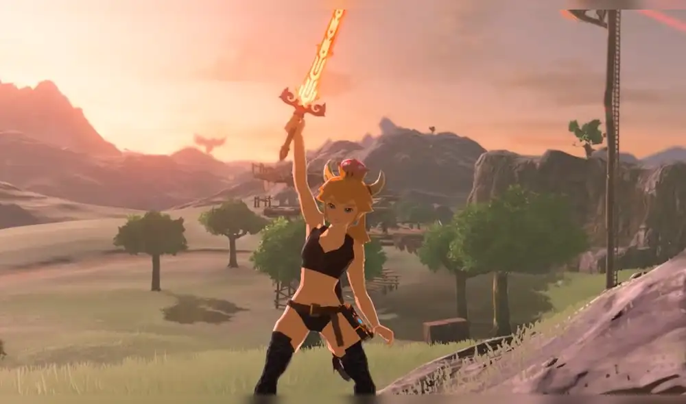 Crean mod de Bowsette en The Legend of Zelda: Breath of The Wild [VIDEO]