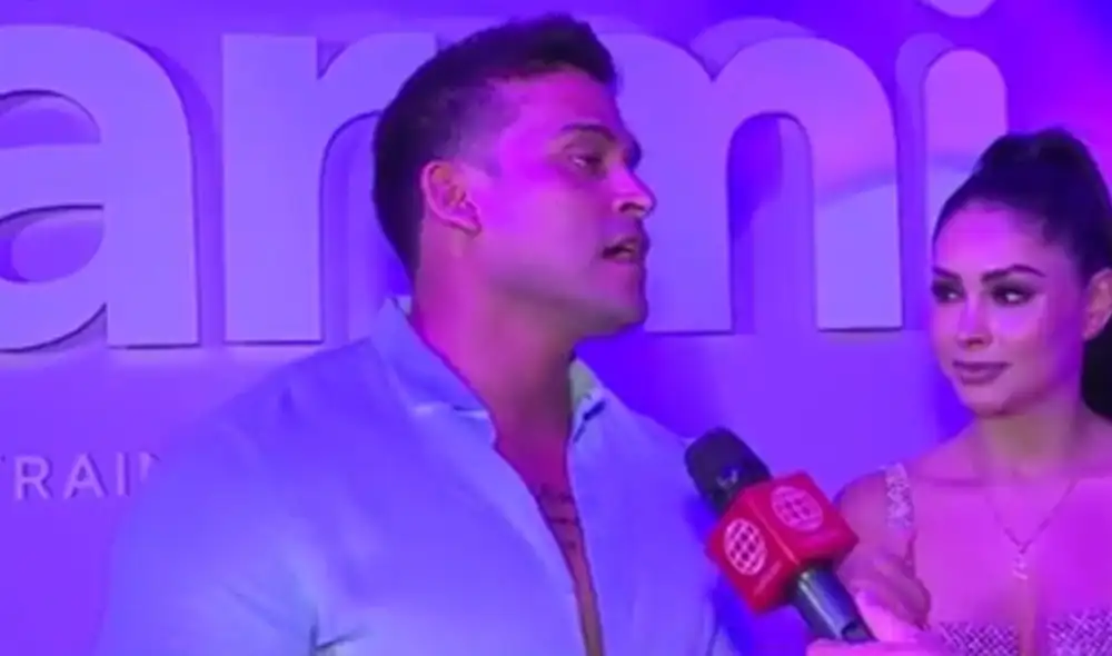 Christian Domínguez tiene planes de contraer matrimonio con Pamela Franco. Foto: captura América TV.