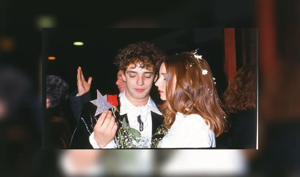 Cecilia Amenábar y Gustavo Cerati el día de su boda. (Foto: Internet)