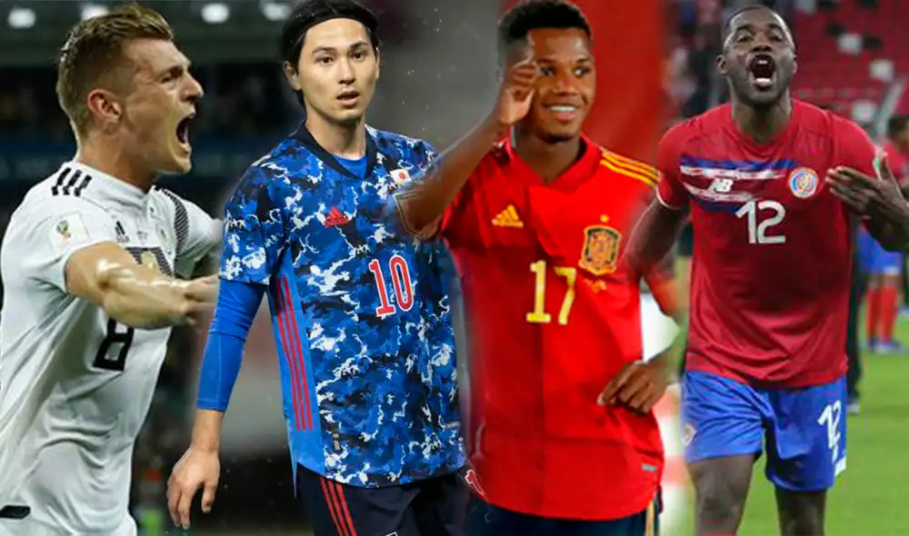 Grupo E del Mundial Qatar 2022. Foto: composición LR/EFE