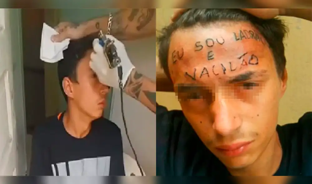 Brasil: Lo tatuaron como escarmiento, pero volvió a robar meses después Brasil: Lo tatuaron como escarmiento, pero volvió a robar meses después