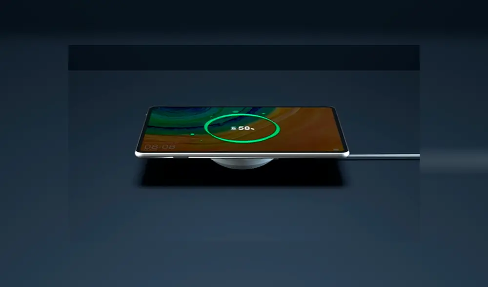 El Huawei MatePad Pro 5G tiene soporte para carga inalámbrica y carga inalámbrica inversa.