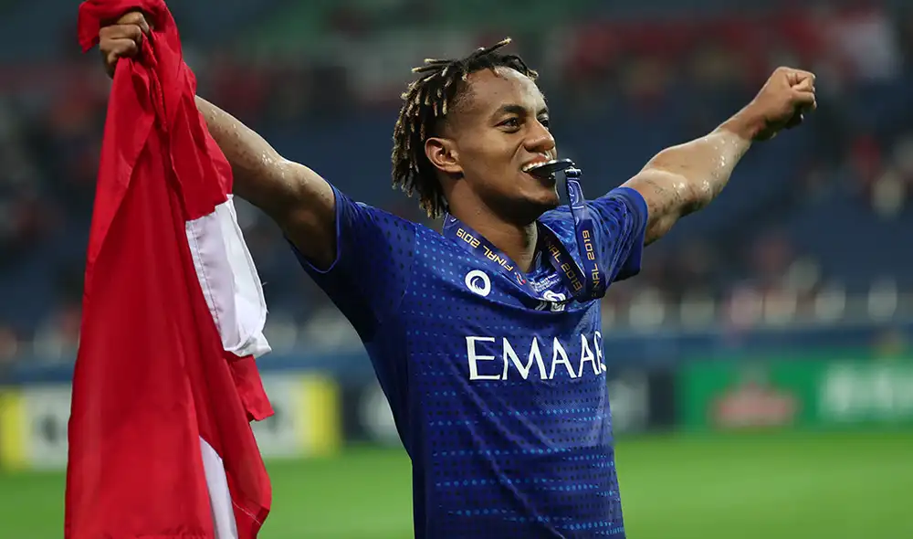 El futbolista peruano André Carrillo analizó el duelo que sostendrá frente al Flamengo con el Al Hilal por las semifinales del Mundial de Clubes 2019. El futbolista peruano André Carrillo analizó el duelo que sostendrá frente al Flamengo con el Al Hilal por las semifinales del Mundial de Clubes 2019.