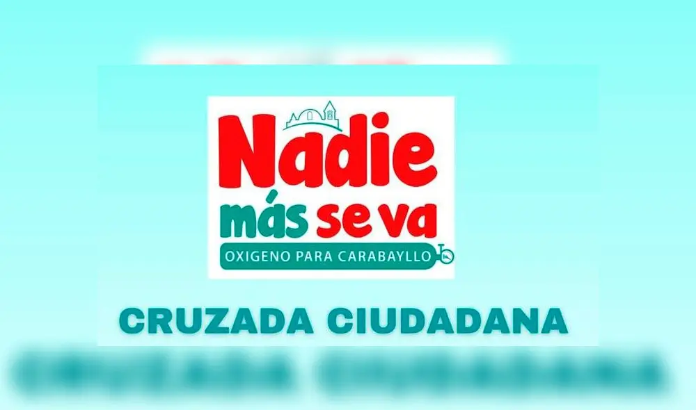 Nadie más se va: campaña para brindar oxígeno en Carabayllo | Créditos: FB / NMSV Nadie más se va: campaña para brindar oxígeno en Carabayllo | Créditos: FB / NMSV