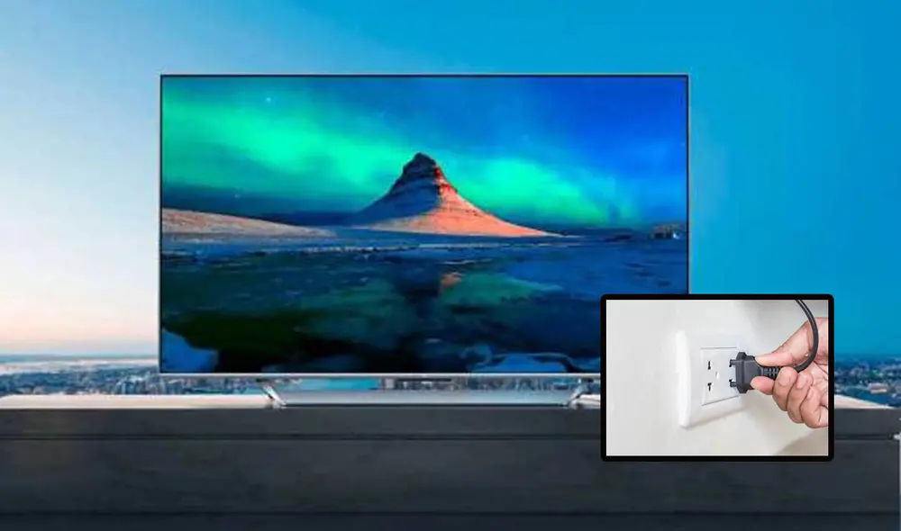 Para desenchufar un smart TV lo habitual es esperar a que este se apague por completo. Foto: Xataka Home