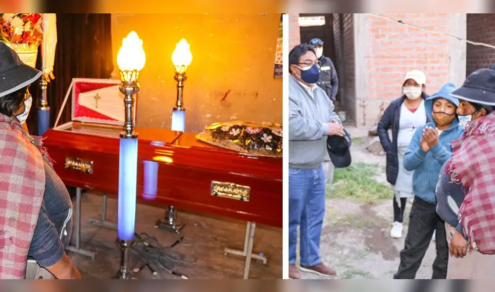 Alcalde de San Román, David Sucacahua, ayuda a familia, para que pueda enterrar a su familiar. Alcalde de San Román, David Sucacahua, ayuda a familia, para que pueda enterrar a su familiar.