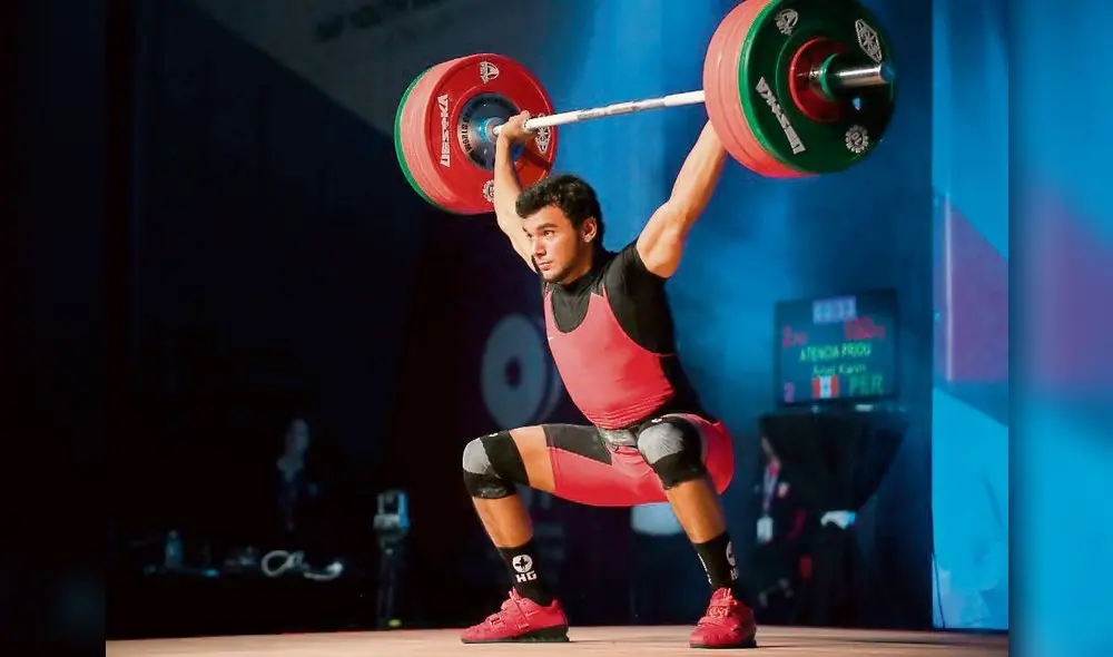 Fuerza. Amel fue el más joven de su división en Lima 2019.