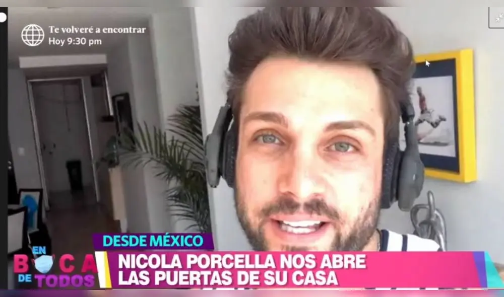 Nicola Porcella muestra su departamento en México en el programa En boca de todos.